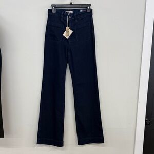 Faherty Dark Blue Wide Leg Jeans